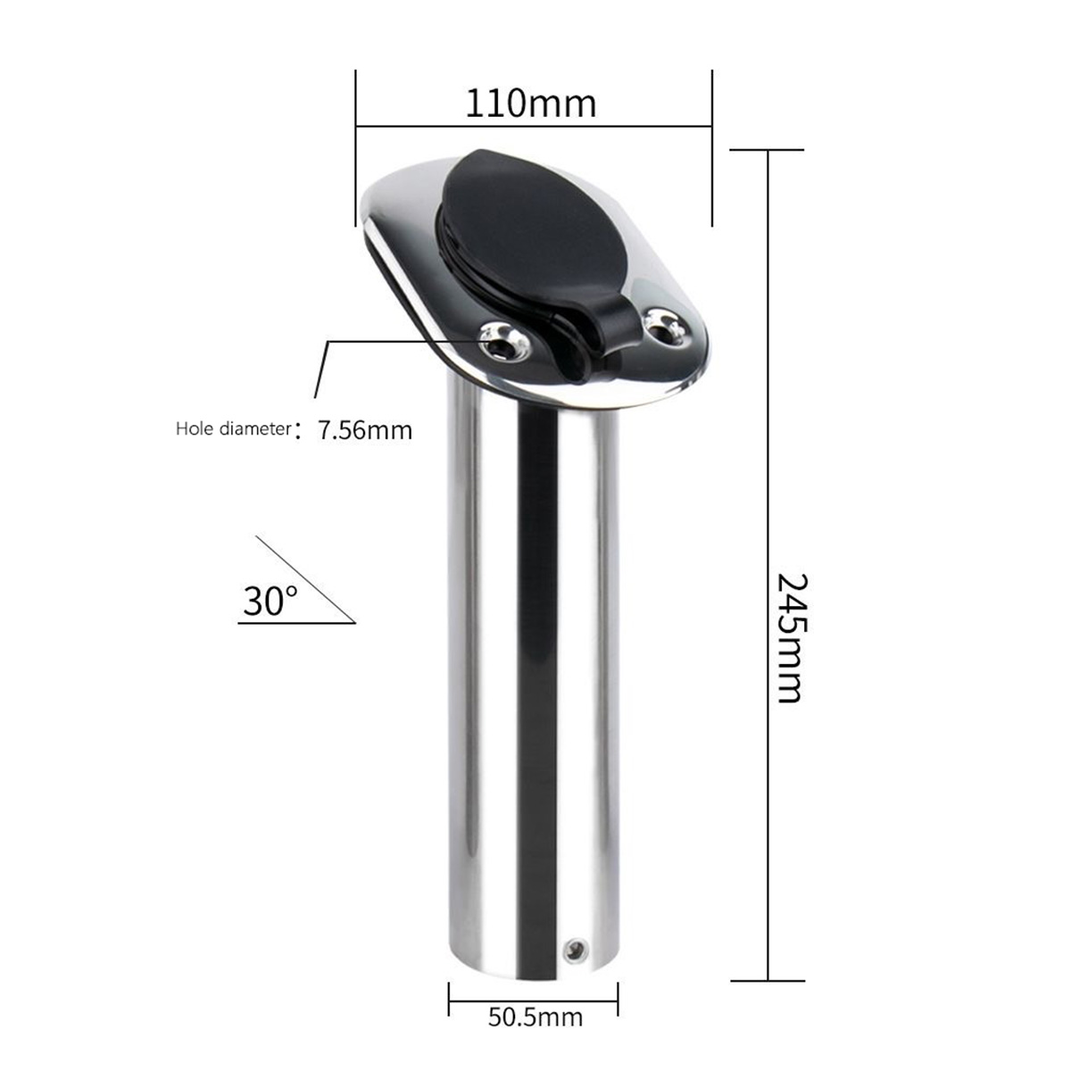 Stal nierdzewna, ustalona kąto – Fishing Rod Holder recenzja i cena