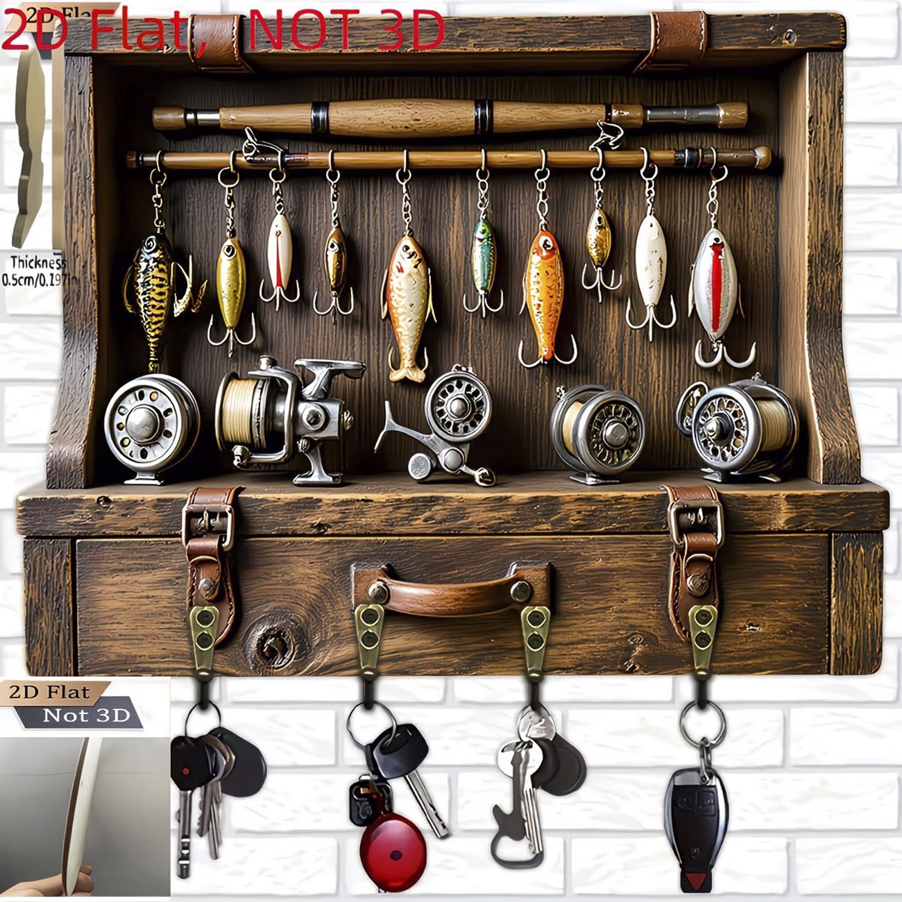 Wieszak na klucze w stylu vint – Fishing Rod Combo recenzja i cena