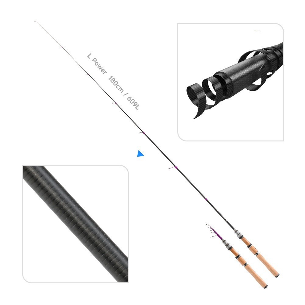 Wędka spinningowa 1.8M do BFS, – Fishing Rod Carbon Fiber recenzja i cena